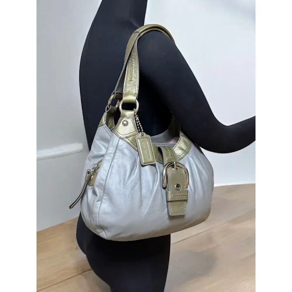 Y2K Coach F15527 Soho Lynn Leather Hobo Bag